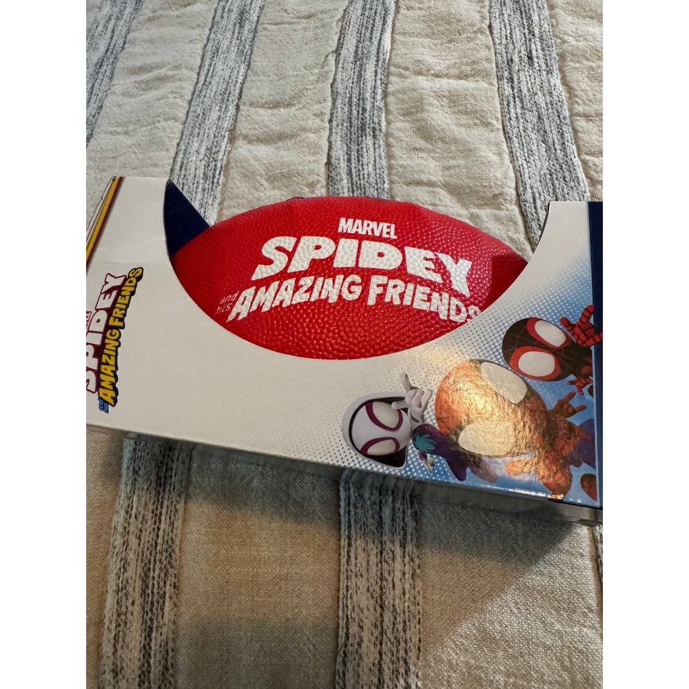 Marvel Spidey and His Amazing Friends Kids Size 5 Football Red Blue New